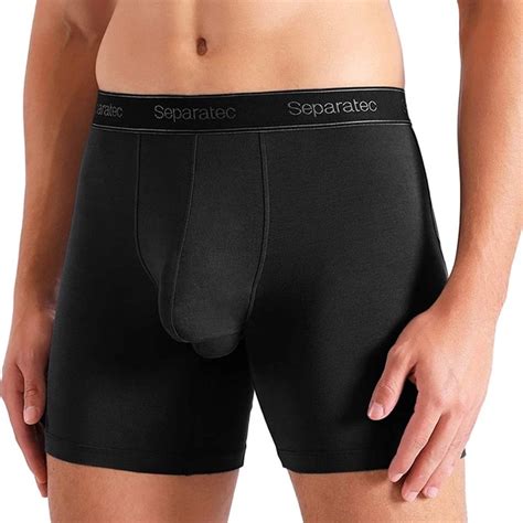 Separatec Men S Soft Micro Modal Separate Pouch Underwear Long Leg Boxer