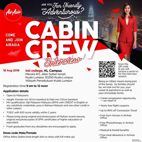 Anonymous interview candidate in petaling jaya. AirAsia Cabin Crew Walk-in Interview (August 2018 ...