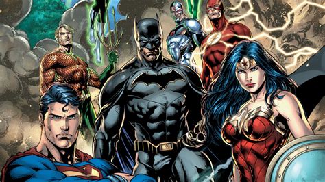 Download 1366x768 Wallpaper Justice League Dc Comics All Heroes