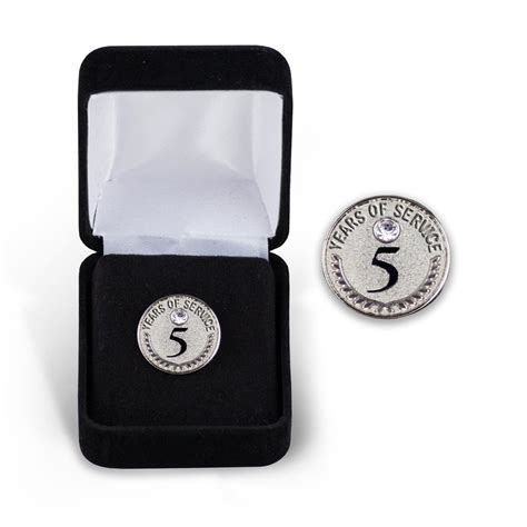 Years Of Service Lapel Pins With Gemstone Teacher Recognition Pins At
