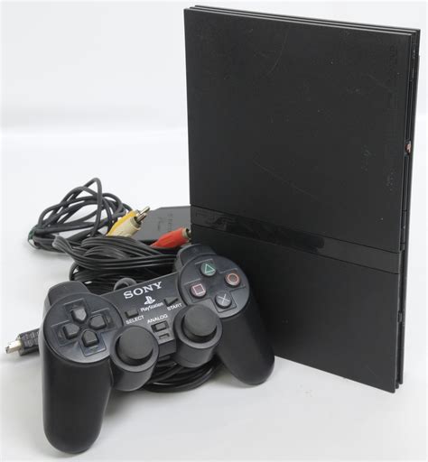 Ps2 Slim Console System Scph 70000 Charcoal Black Playstation2