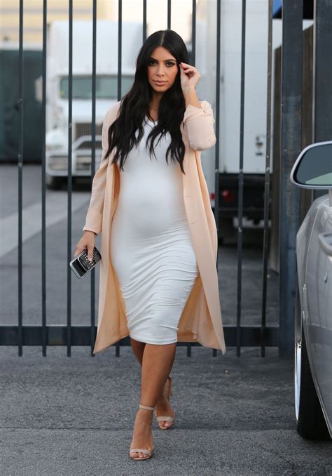 Pregnant Kim Kardashian Leaves Pantages Theater In Hollywood 07262015