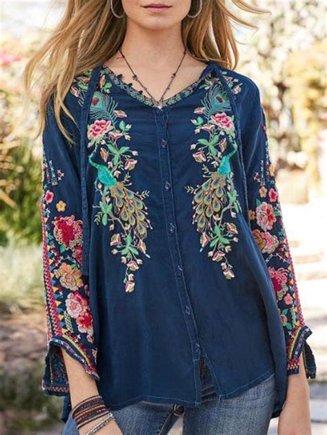 Hot Sale Wotoba Fashion Bohemian Blouses Boho Fashion