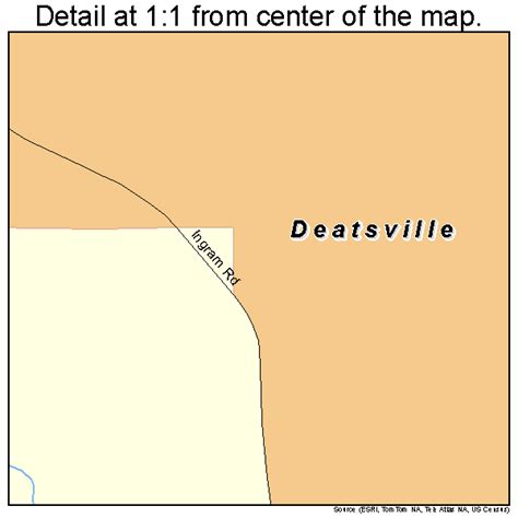 Deatsville Alabama Street Map 0120008