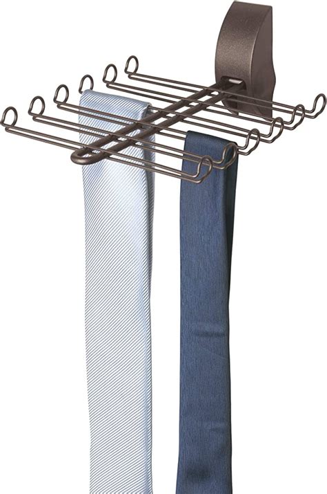 Idesign Classico Tie Rack Belt Scarf And Purse Holder Collapsible