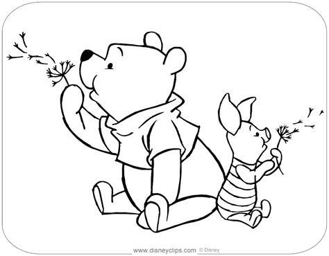 Winnie The Pooh Piglet Coloring Pages 4 Disneyclips Com