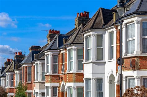 Typical English Terraced Houses In West Hampstead London Central