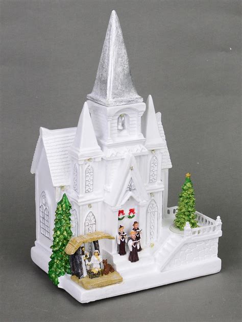 We did not find results for: White Church With Revolving Christmas Tree - 37cm ...