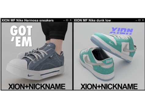 Nike Dunk Low Xion On Patreon In 2022 Sims 4 Cc Shoes Sims 4 Otosection