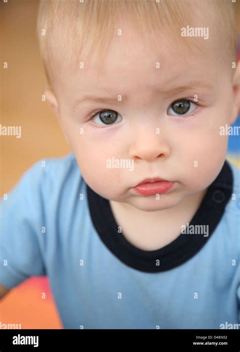 A Close Up Of A Baby Boy Stock Photo Alamy