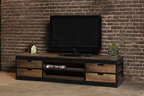 TV meubel robuust hout Industriële tv meubels Rootsmann
