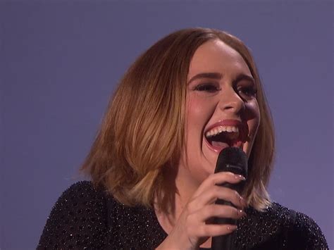 See A Nervous Adele Crack Up During Her X Factor Performance Of “hello