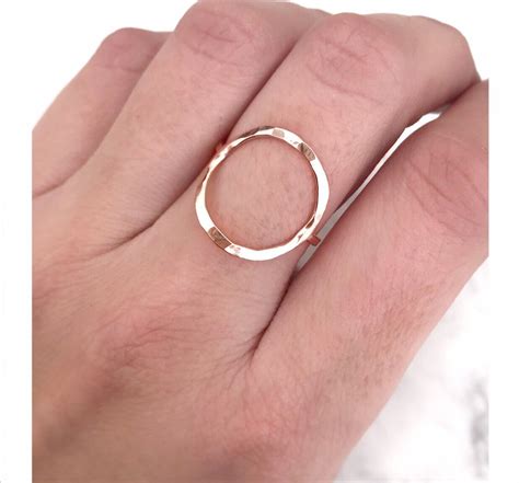 Offener Kreis Ring Gold Kreis Ring Karma Ring Kreis Ring Etsy
