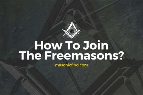 You must come recommended by at least two existing freemasons from the lodge you're petitioning. How To Join The Freemasons?