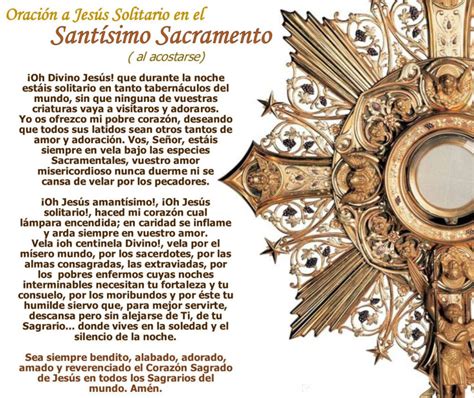 Yo Amo A Xto Oración A Jesús Solitario En El Santísimo Sacramento