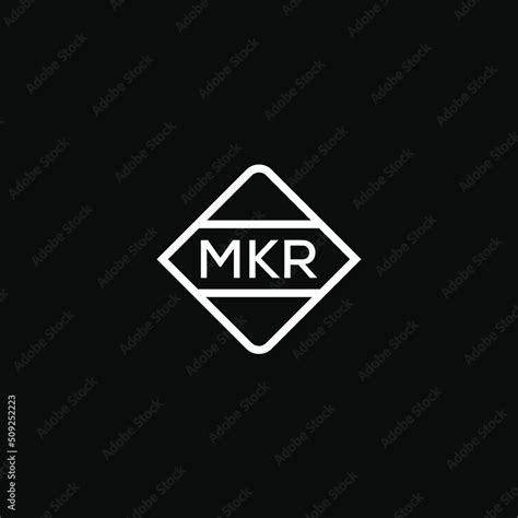 Mkr 3 Letter Design For Logo And Iconmkr Monogram Logovector