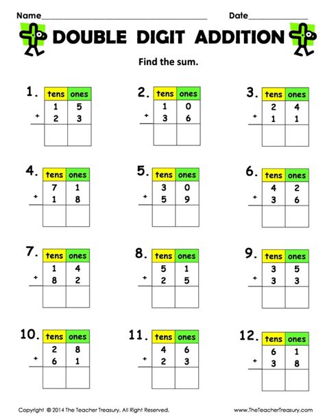 Finally, let's add the next set of digits, 2 and 4. Category: Math - The Teacher Treasury