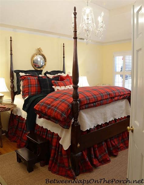 Dressing The Bed In Tartan Ralph Lauren Inspired Plaid Bedroom