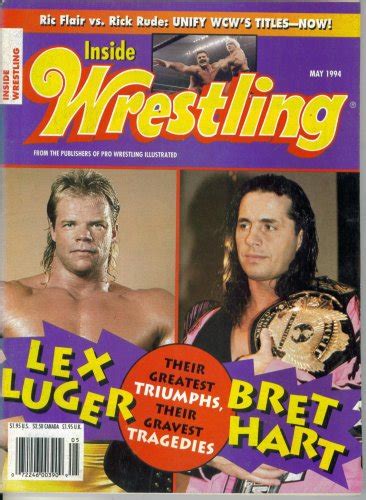 inside wrestling magazine lex luger and bret hart their greatest triumphs their greatest