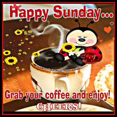 Grab Your Coffee And Enjoy Happy Sunday Pictures Photos And Images