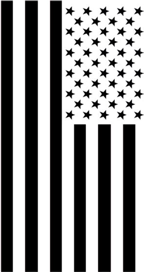 Black And White Torn American Flag Png Pictures To Clipart Full Size