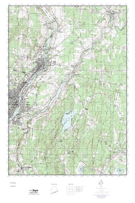 Mytopo Fairfield Maine Usgs Quad Topo Map
