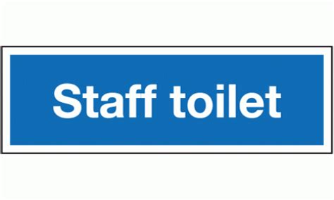 Staff Toilet Sign Construction Signs Safety Signs And Notices