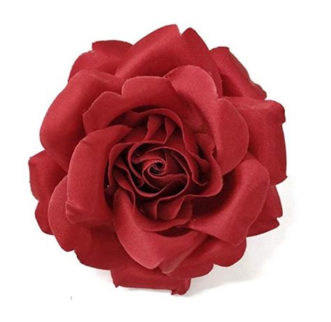 mands schmalberg 3 5 red satin rose flower brooch pin etsy