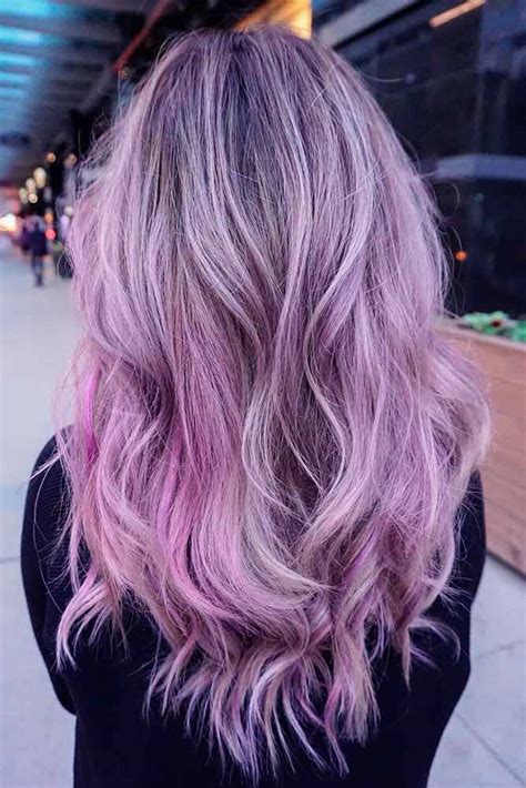 Pastel Purple And Pink Ombre Hair