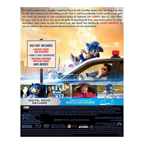 Sonic The Hedgehog Movie Blu Ray Sega Shop