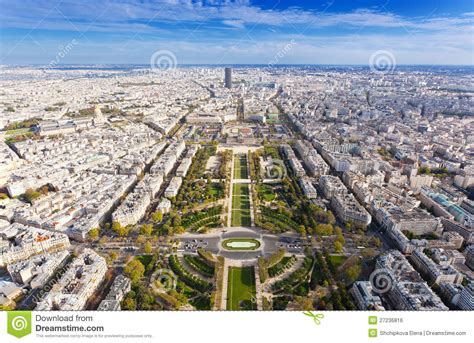 Top View From Eiffel Tower Stock Photo Image Of Eye