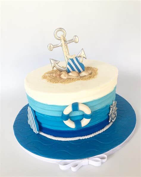 Nautical Custom Cake Nautical Cake Nautical Birthday Cakes Anchor