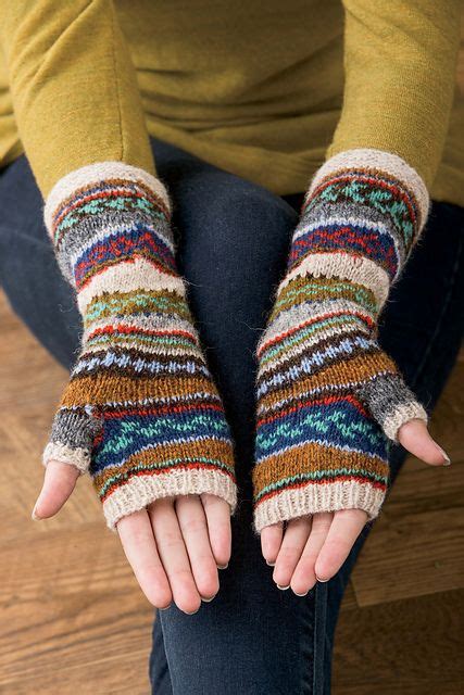 Gem gloves free knitting pattern. Ravelry: Tilting Fair Isle Mitts and Hat pattern by Mary ...