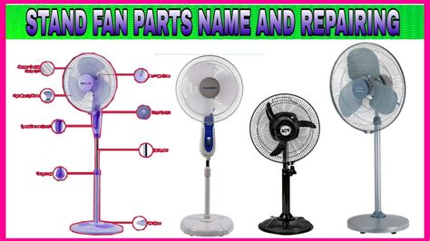 Stand Fan Parts Name And Stand Fan Repairing All Parts Youtube