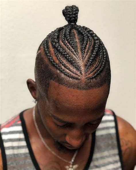 Man Bun Braids With Fade Black Men In This Tutorial We Are Showing You Ways To Style A High
