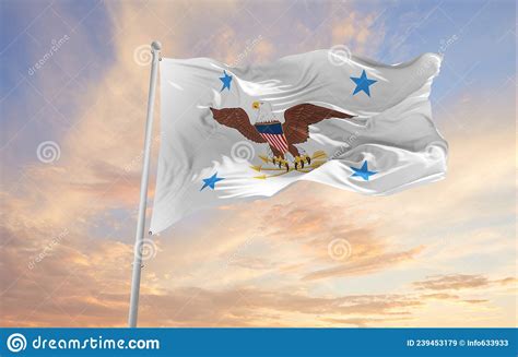 Flag Of United States Deputy Secretary Of Defense Waving In The Wind
