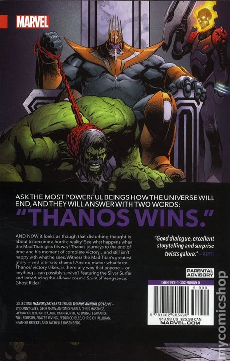 Thanos Wins Tpb 2018 Marvel Comic Books