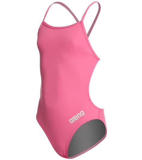 Arena Girls Mast Maxlife Thin Strap Open Racer Back One Piece Swimsuit