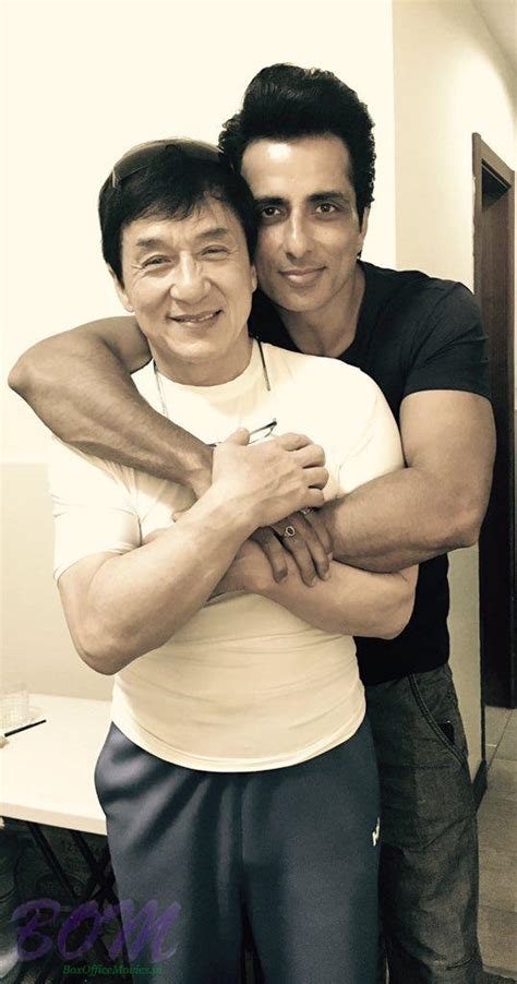 Sonu Sood With Jackie Chan On Wrapping Kung Fu Yoga Movie Photo Bom