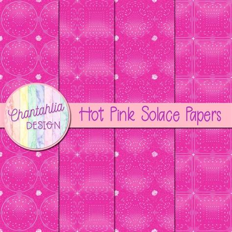 Free Digital Papers Featuring Hot Pink Solace Designs
