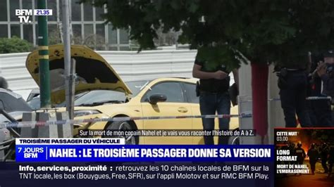 Mort De Nahel Le Policier Lui Dit Bouge Pas O Je Te Mets Une Balle