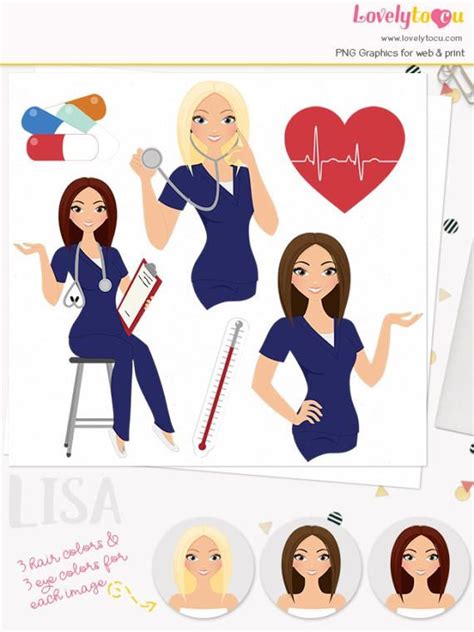 Download Woman nurse character clipart, healthcare illustration ...