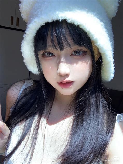 korean girl asian girl see through bangs cute makeup looks fashion illustration dresses