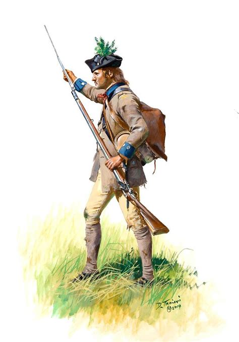 A Soldier Of The North Carolina Line During The 1777 Philadelphia