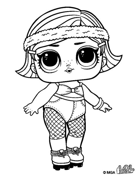 Lol Surprise Doll Boogie Babe Coloring Page Free Printable Coloring Pages