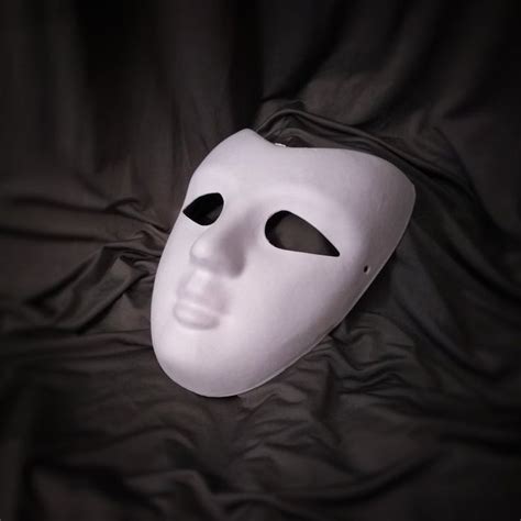 Blank Paper Pulp Craft Face Mask Diy Masquerade Mask Arts Etsy Diy