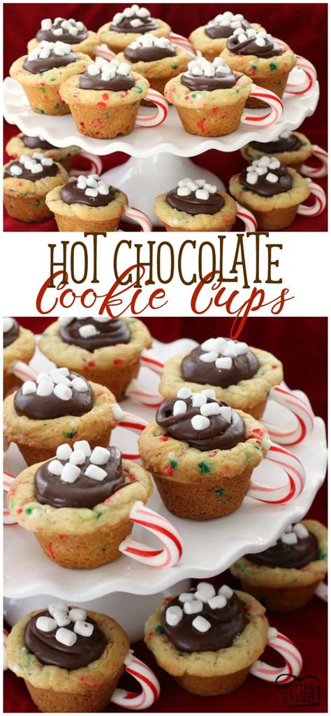 Your big feast deserves a finale this good. HOT CHOCOLATE COOKIE CUPS - Butter with a Side of Bread