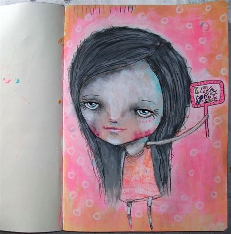 I Like To Paint N Sht Hehe Journal Page By Micki Wilde