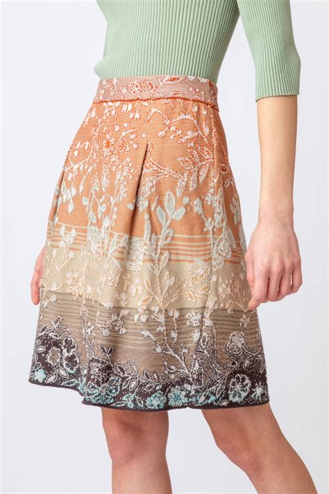 Brocade Skirt Herba Pattern Skirts Ivko Woman