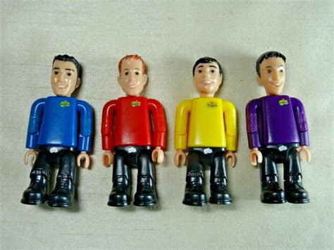 Mjs2 Set Of 4 Wiggles Articulated Figures 2003 Anthony Murray